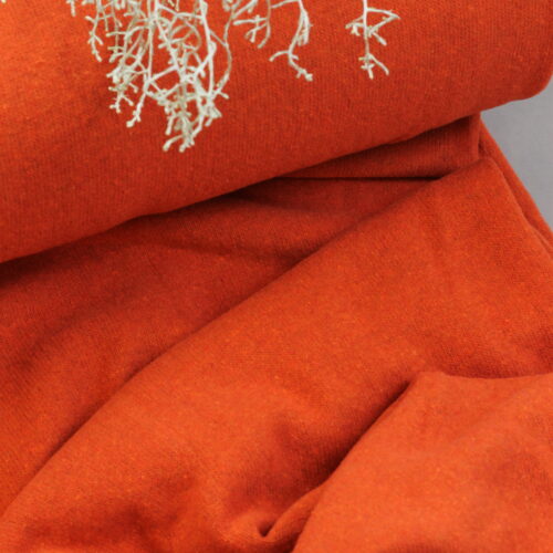 Swafing: Baumwollstrickstoff "Bono" Made in Italy Pumpkin