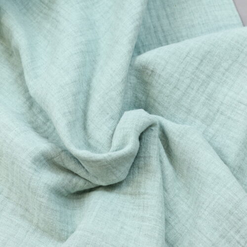 Double Gauze Musselin: Melange Dusty Mint