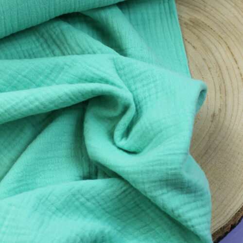 Double Gauze Musselin: Uni Peppermint Bio-zertifiziert