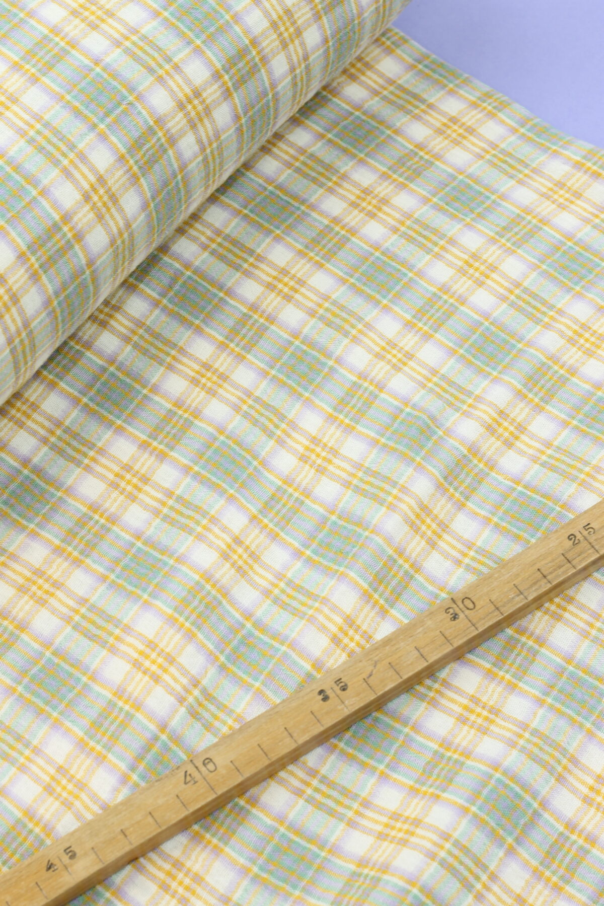 Double Gauze Musselin: Yarn Dyed Checks – Bild 2