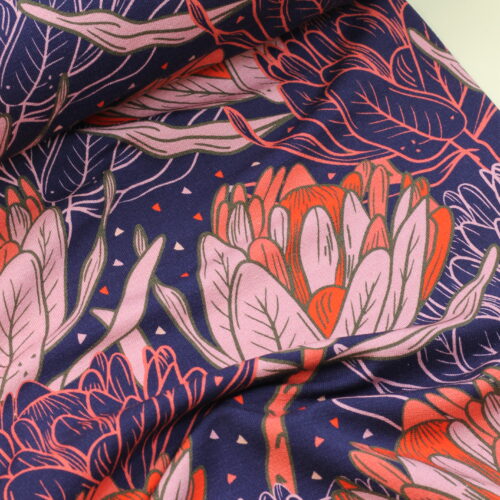 Swafing: French Terry Modalsweat "Flower Dream Wild Summer by Colu"
