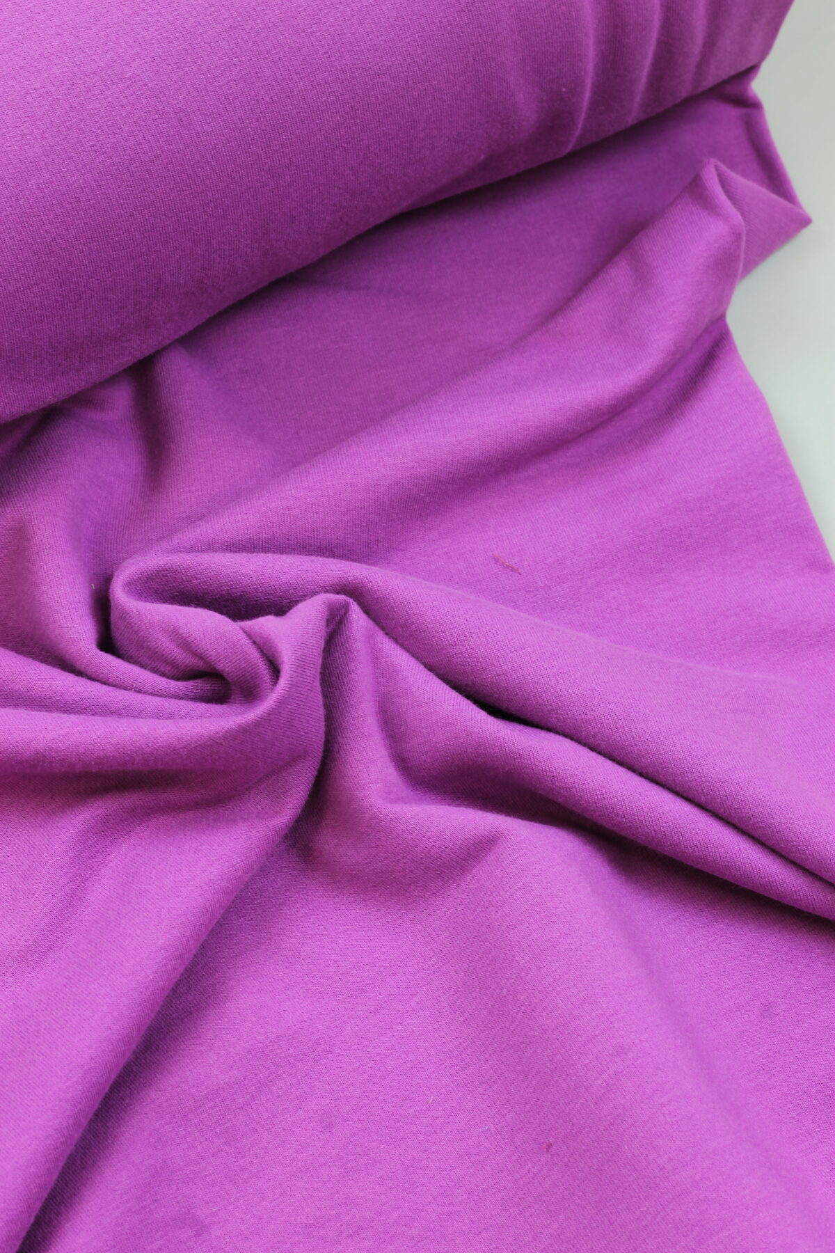 Soft Sweat: Uni Violet Bio-zertifiziert ***RESTSTÜCK 150cm***