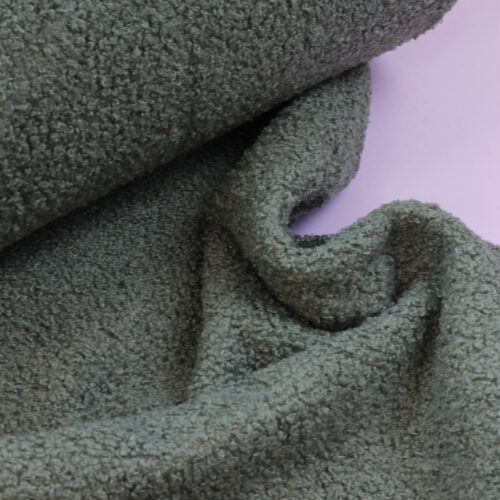 Swafing Teddy-Bouclé: "Kodiak" Dunkelgrau ***Reststück 0,80m***