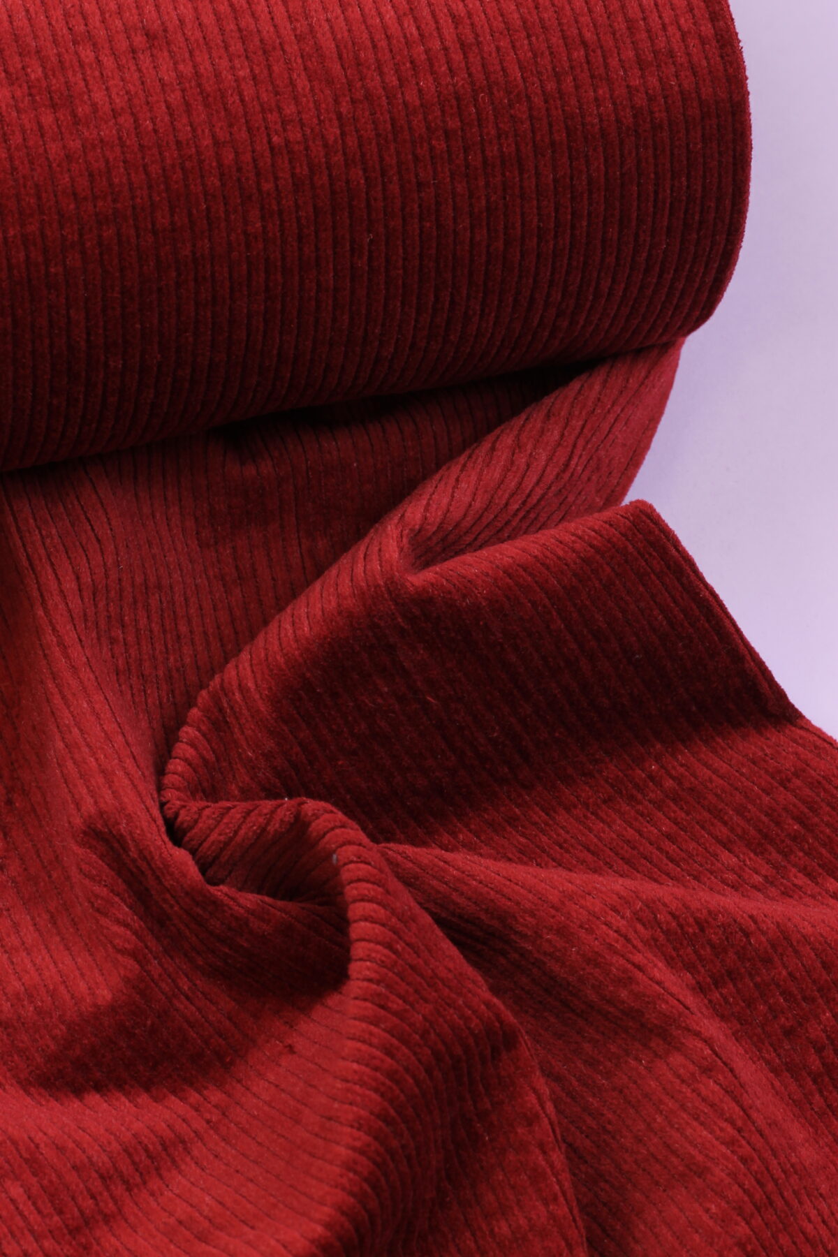 Breitcord: 8w Washed Kirschrot ***Reststück 0,50m***