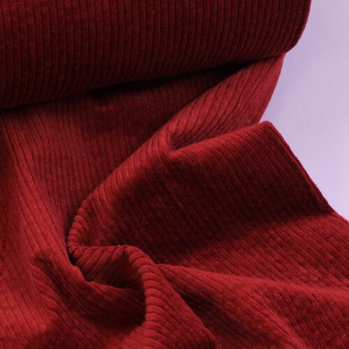 Breitcord: 8w Washed Kirschrot ***Reststück 0,50m***