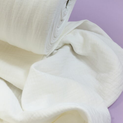 Double Gauze Musselin: Uni Natur "extra breit 280cm"