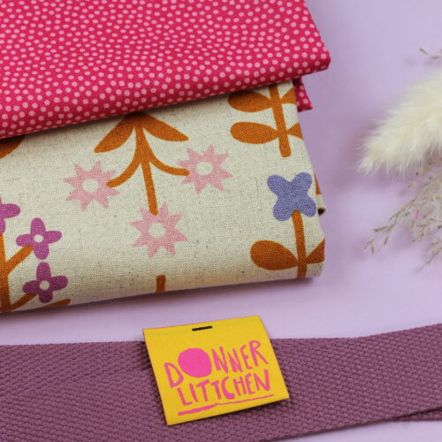 Nähset: Shopping Bag "Ruby Star Favorite Flowers Natural"