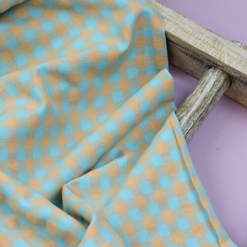 Katia: Vichy Gingham Turquoise & Orange