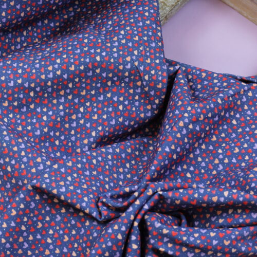 Swafing: Jersey "Jona" Herzen Jeansblau