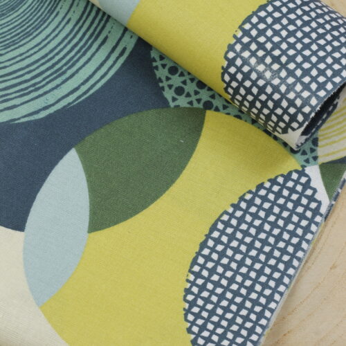 Swafing: Wachstuch "Leona" Retro Petrol/Green