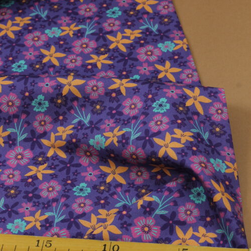 Baumwoll-Poplin "Flowers Lilac"