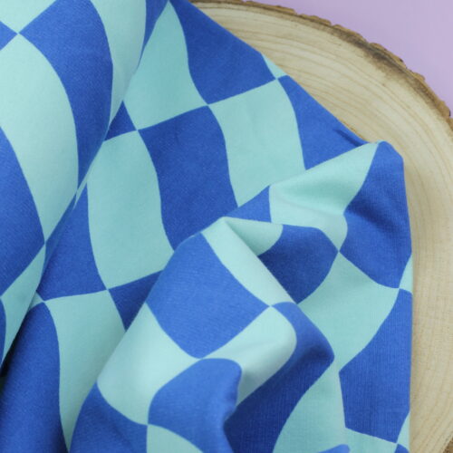 Soft Sweat: Check Royalblue/Mint