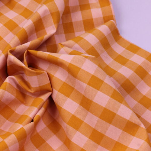 Baumwolle Yarn Dyed Checks Rosé/Orange