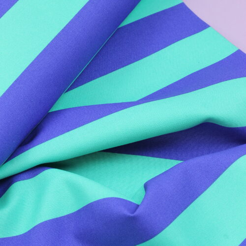 Canvas: Stripes Blue/Green