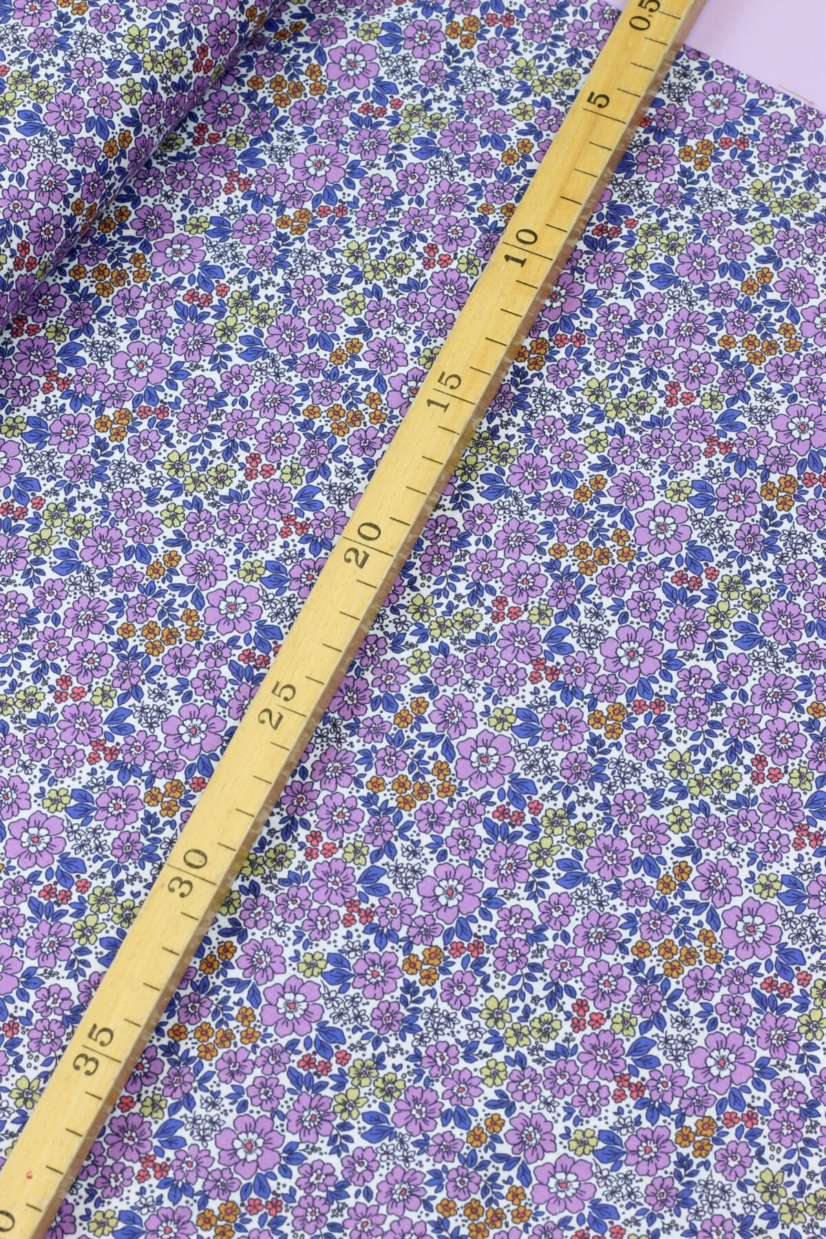 Cotton Voile "Small Flowers Dusty Lilac" – Bild 2