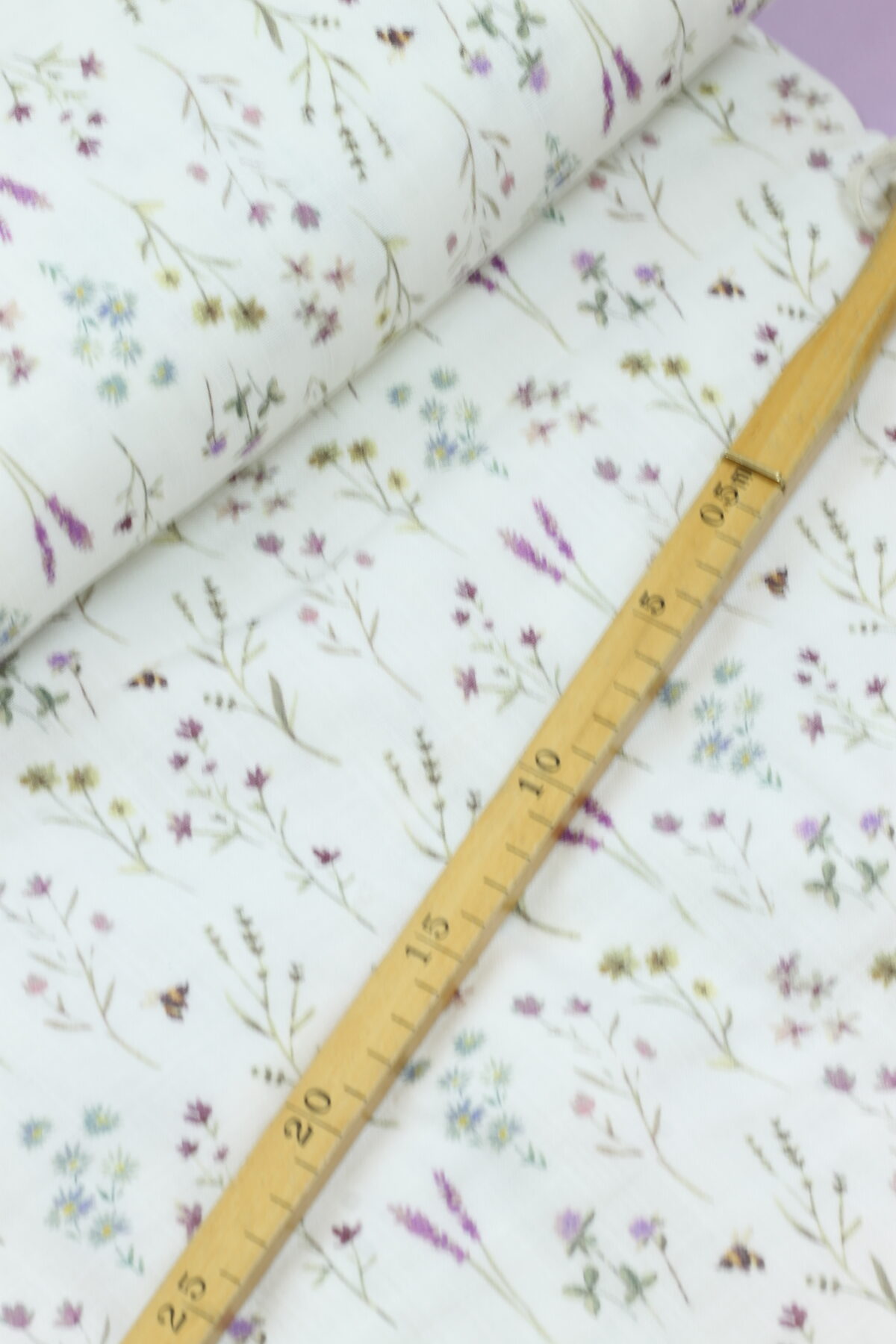 Swafing: Double Gauze Musselin "Wild Meadow by Christiane Zielinski" White – Bild 2