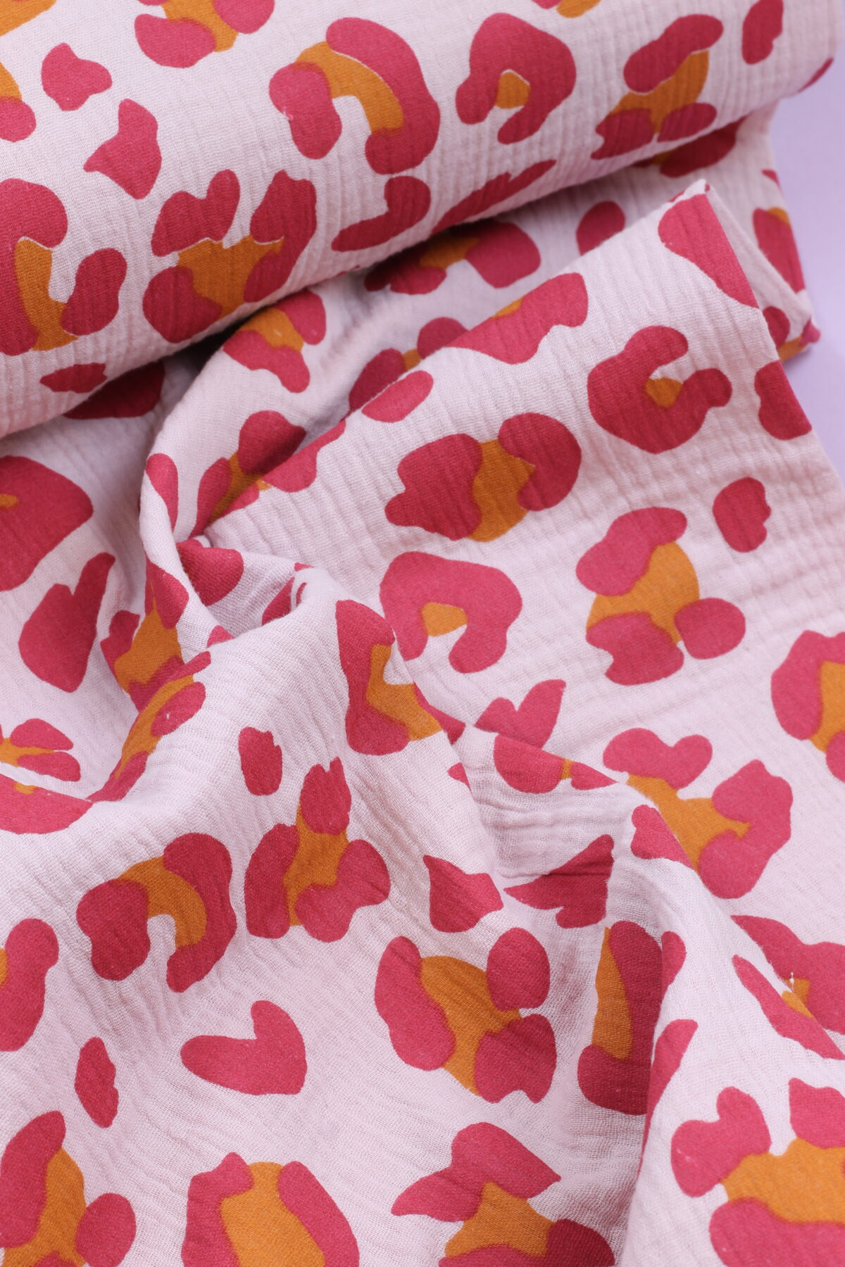 Double Gauze Musselin: Leo Rosé/Pink