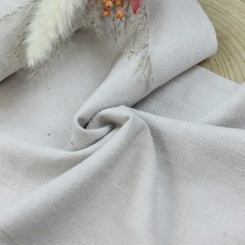 Stonewashed Leinen: Silvergrey