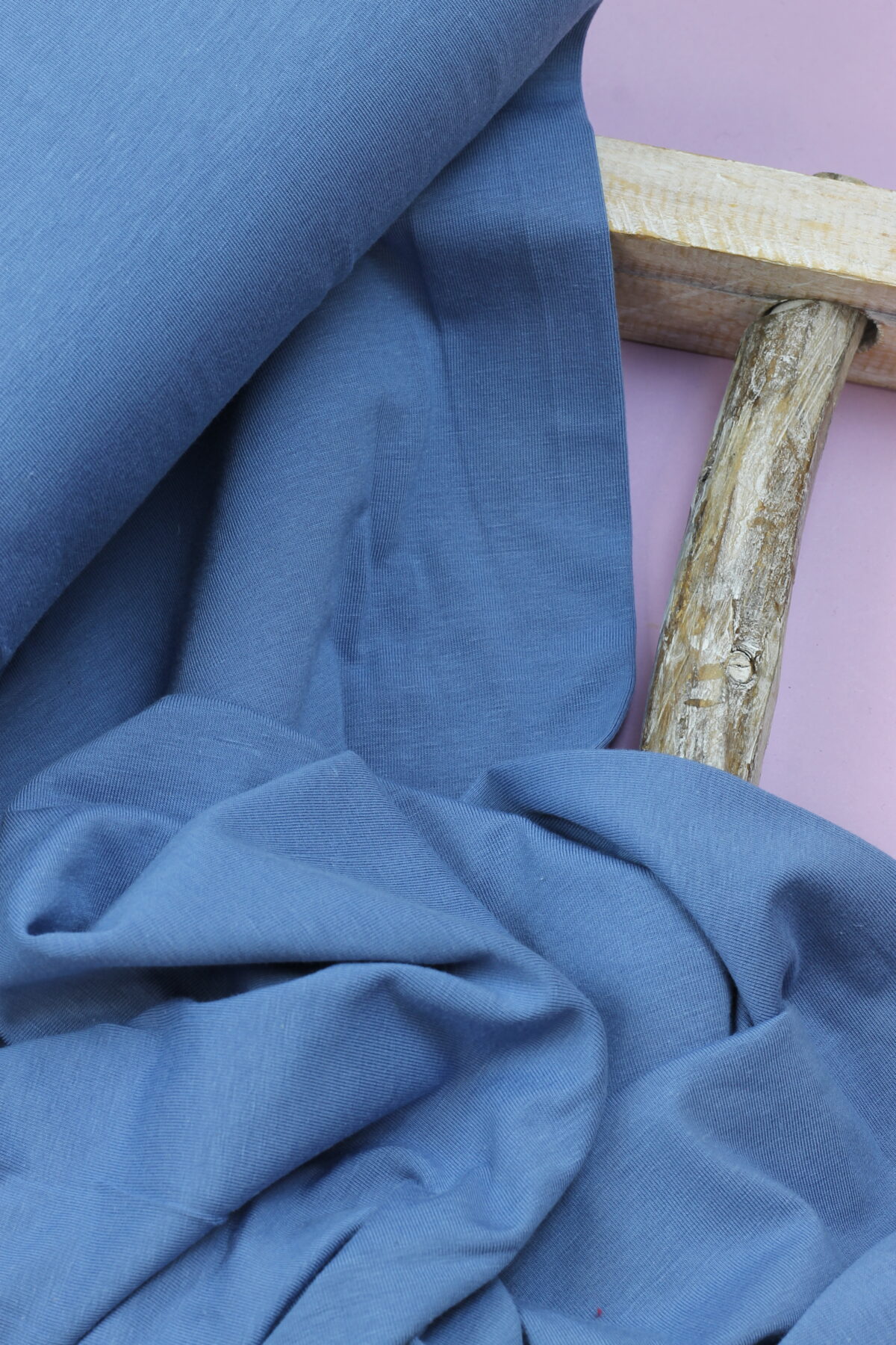 Bambusjersey: Uni Jeansblau