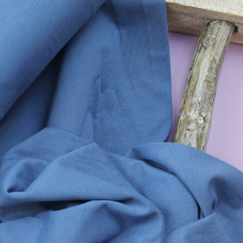 Bambusjersey: Uni Jeansblau