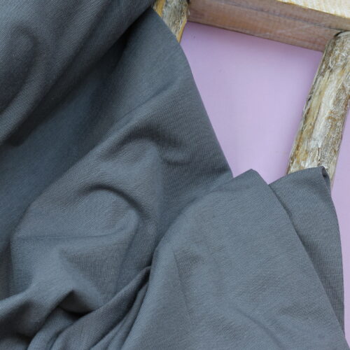 Bambusjersey: Uni Grey