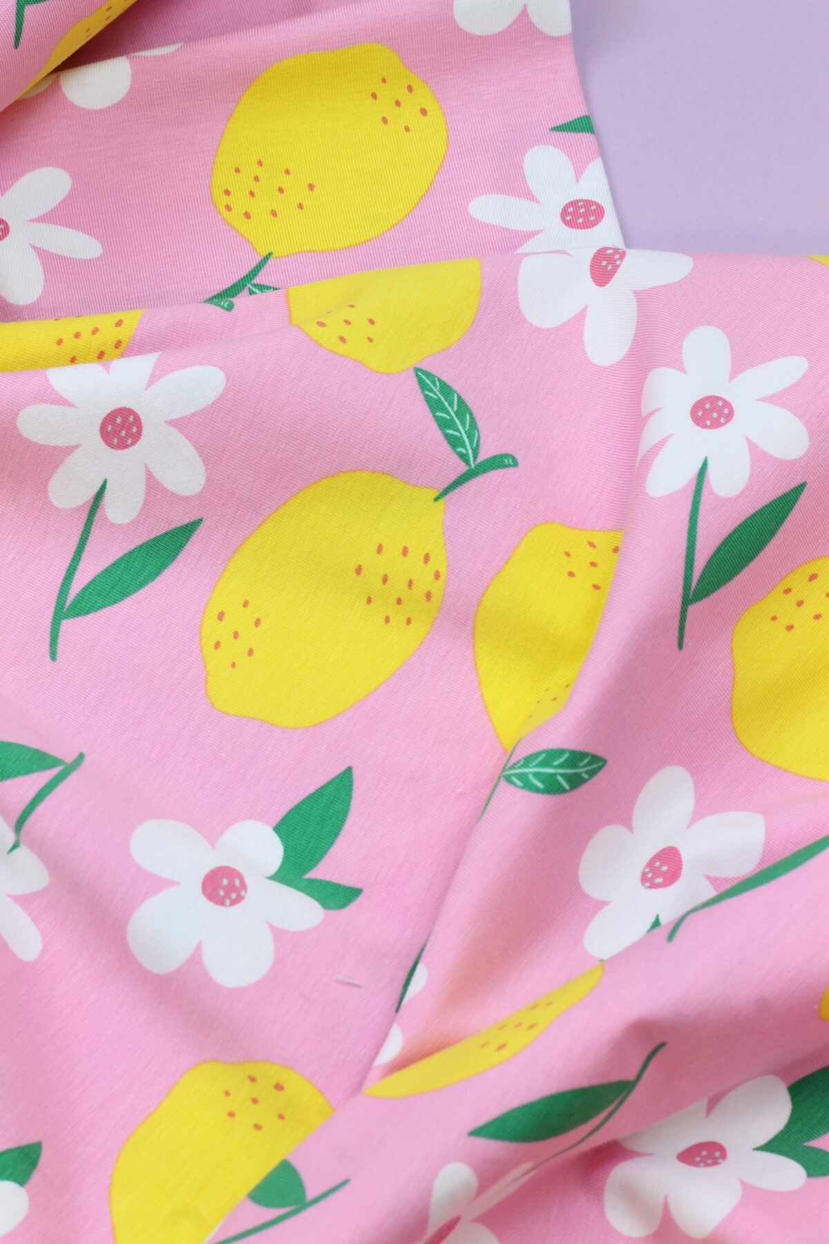 Jersey "Zitronen & Gänseblümchen"