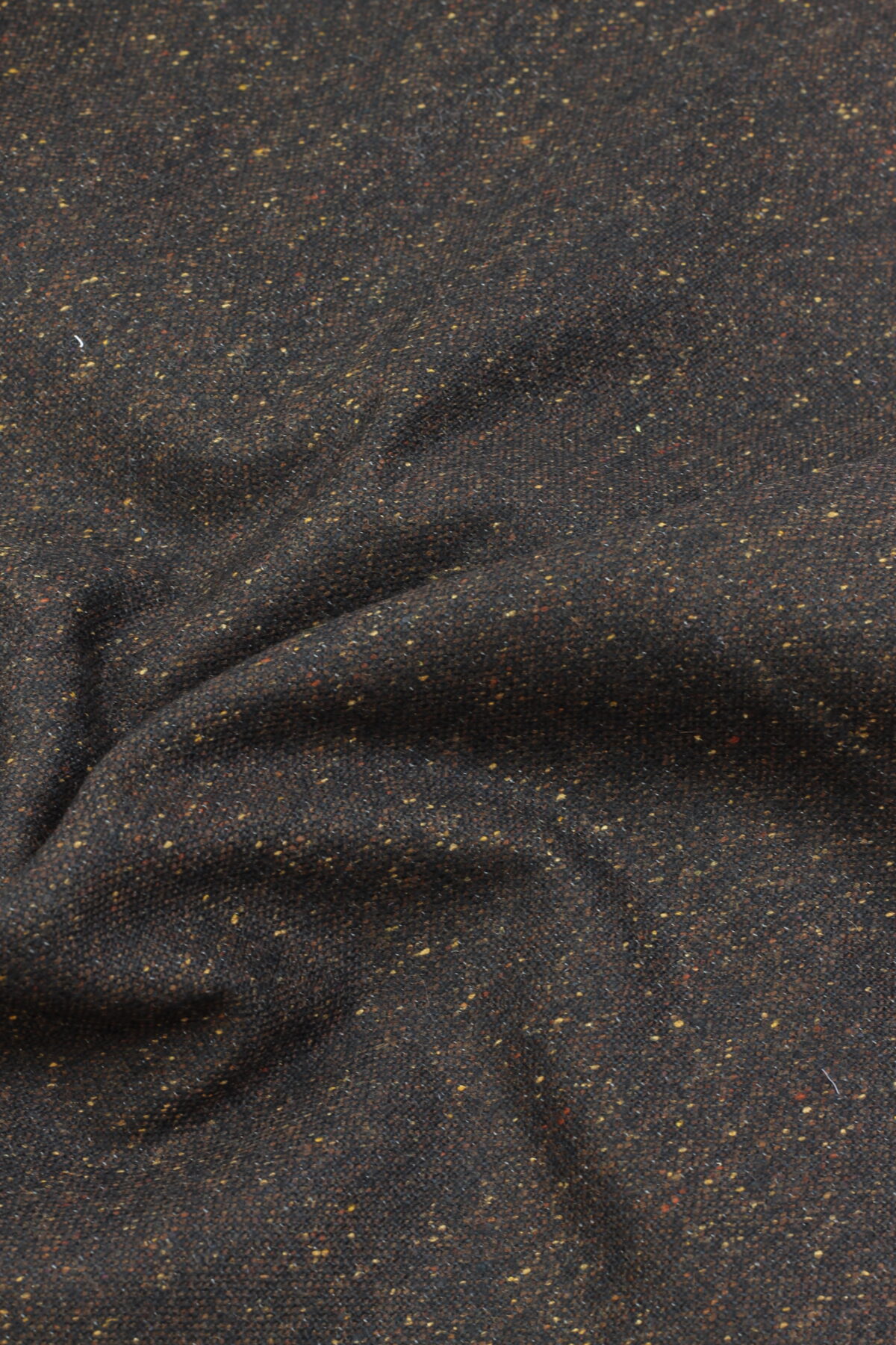 Hilco Wollstoff Tweed: Cardiff: Dunkelbraun ***Reststück 1,70m***