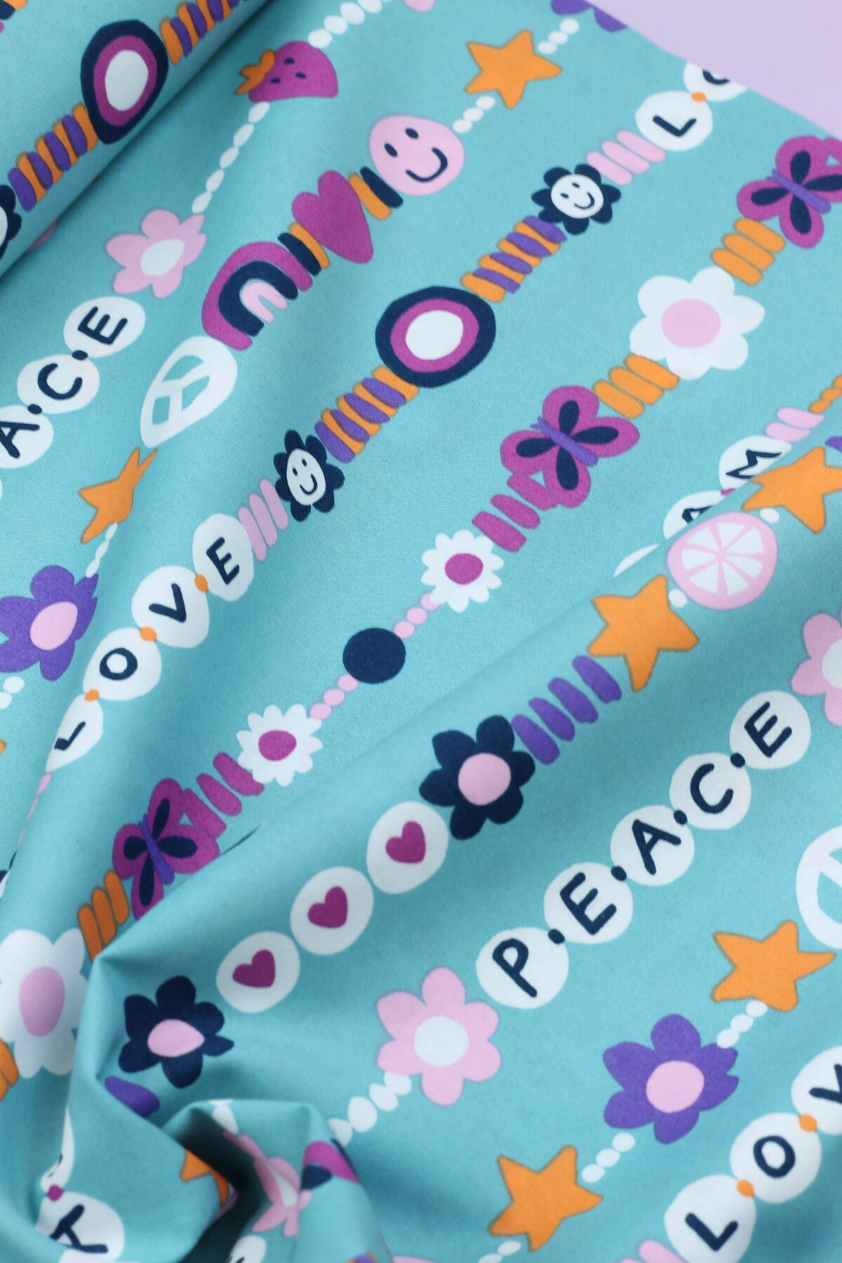 Baumwolle "Love" Darkmint