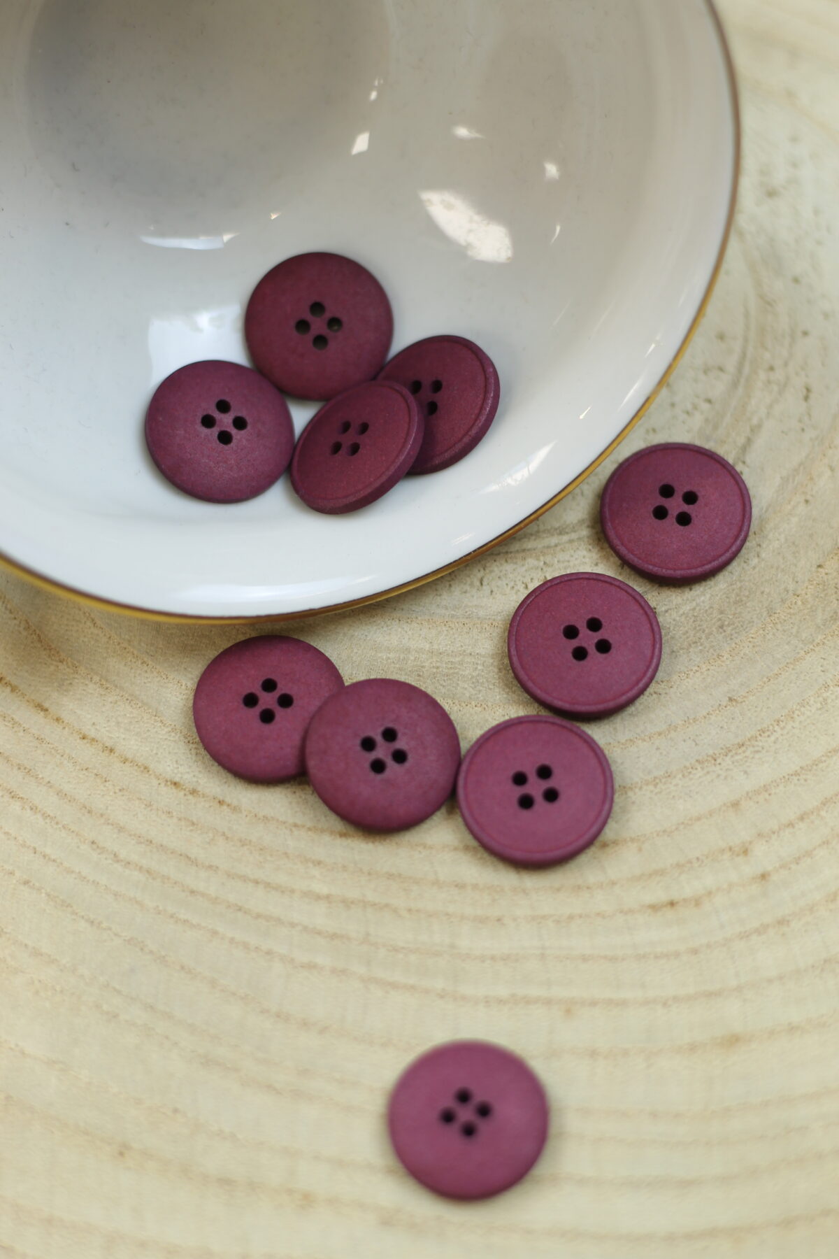 Echter Hanfknopf "Wine" 18 mm