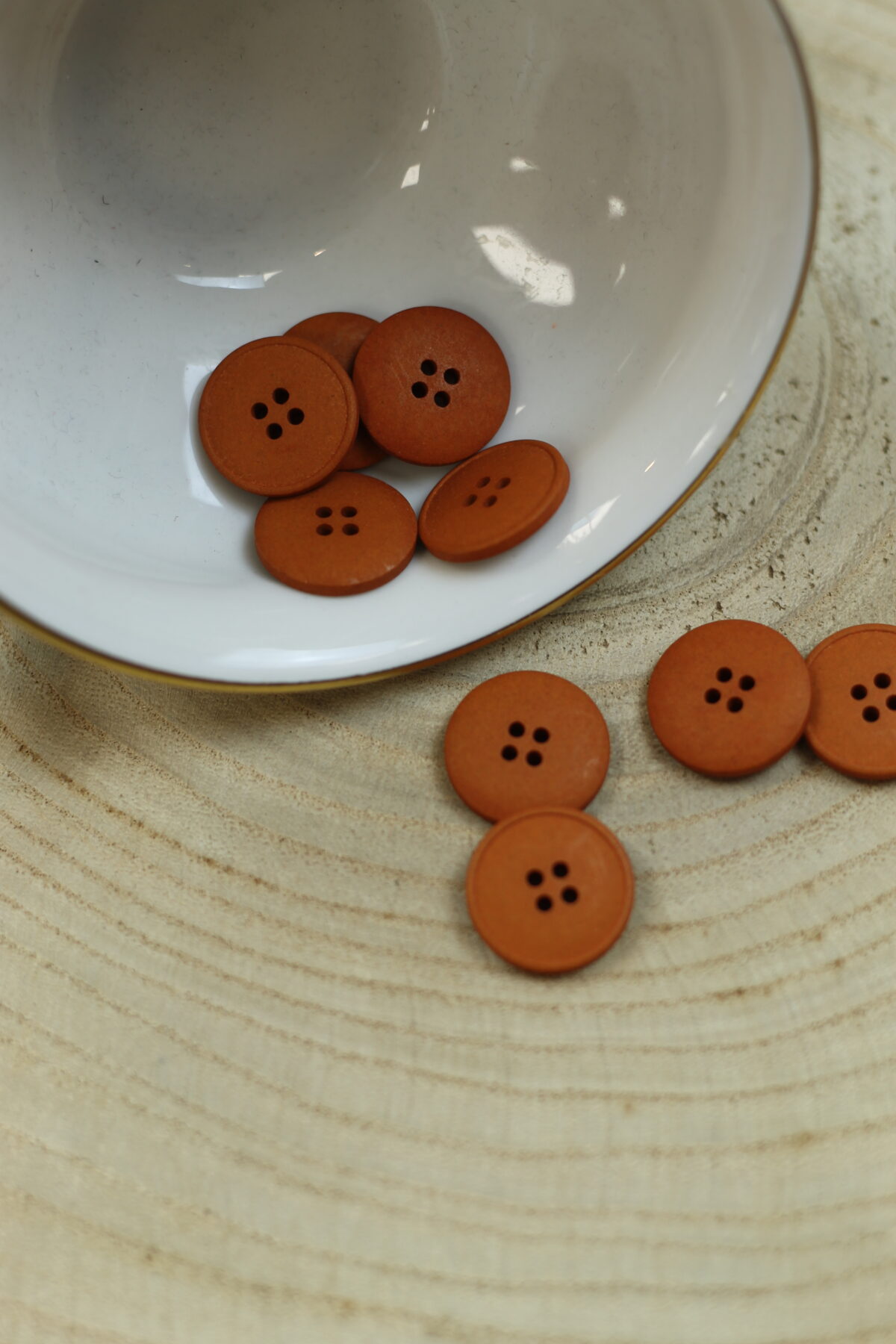 Echter Hanfknopf "Terra" 18 mm