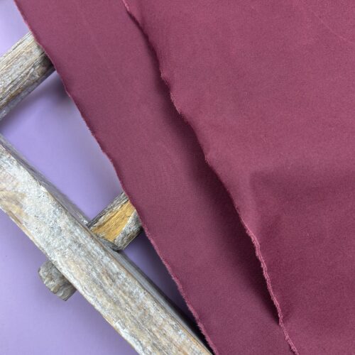 Dry Oilskin: Gewachste Baumwolle "Bordeaux" PFC frei