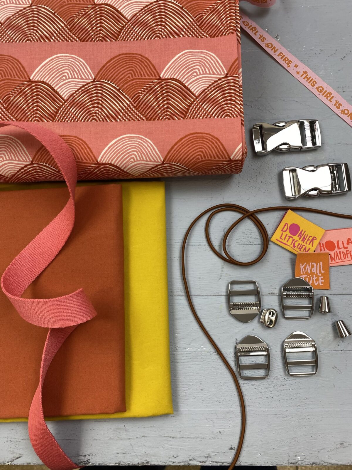 Nähset: Francli Daypack: RADIOKOPF Terracotta Yellow