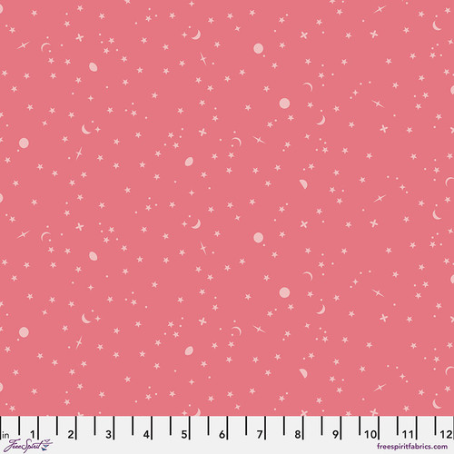Tula Pink: Full Moon Forest II „Space Sprinkles - Sunburn"