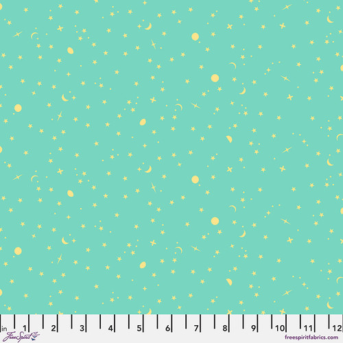 Tula Pink: Full Moon Forest II „Space Sprinkles - Seaglass"