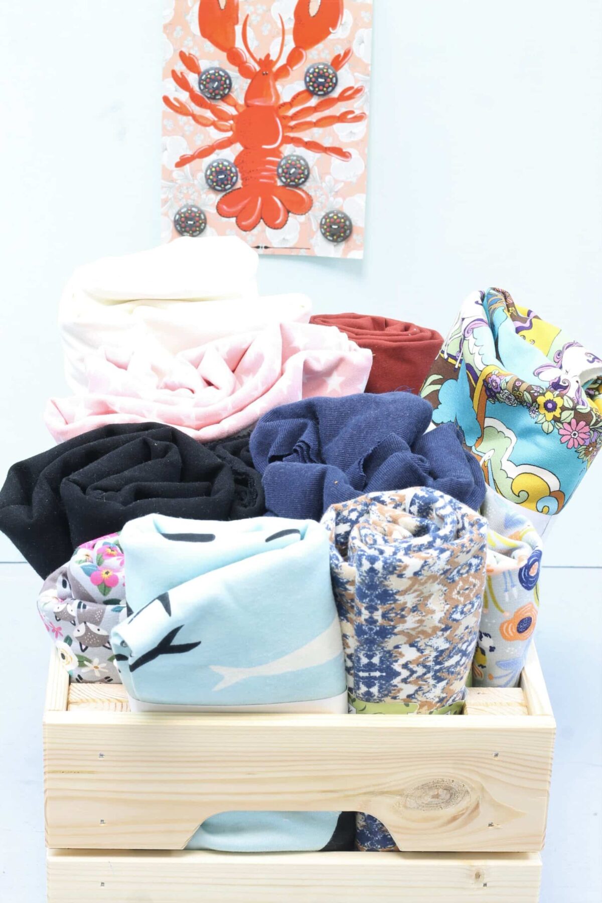 Großes Stoffpaket: ca. 9m Stoff "Jersey"
