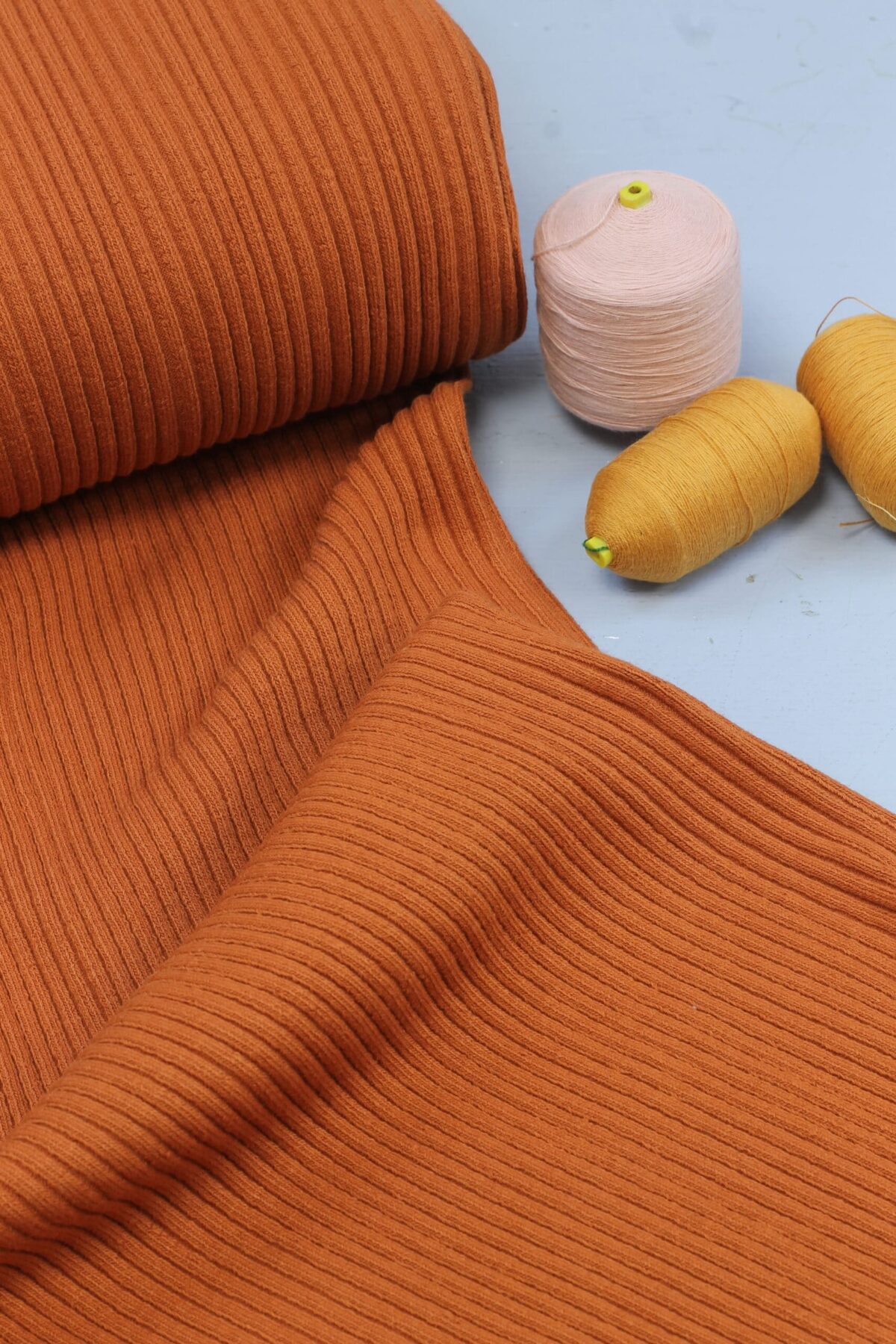 Swafing: Rippbündchen "Terracotta"