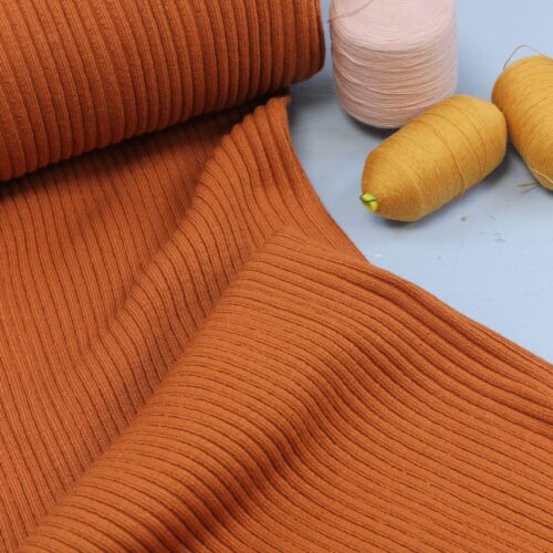 Swafing: Rippbündchen "Terracotta"