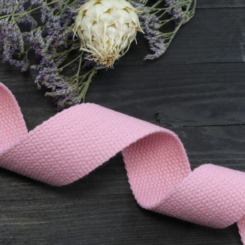 Baumwollgurtband 4cm breit: Rosa
