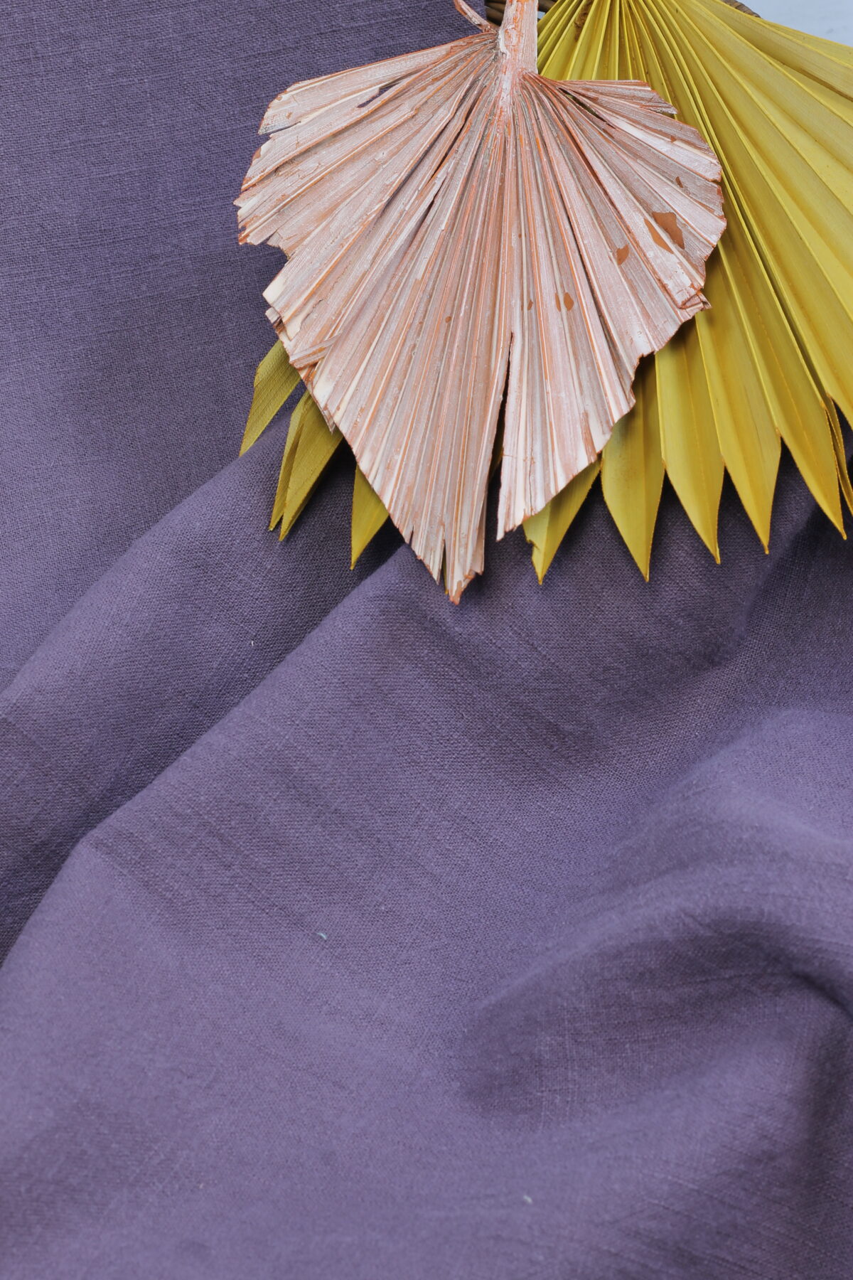 Stonewashed Leinen: Mauve