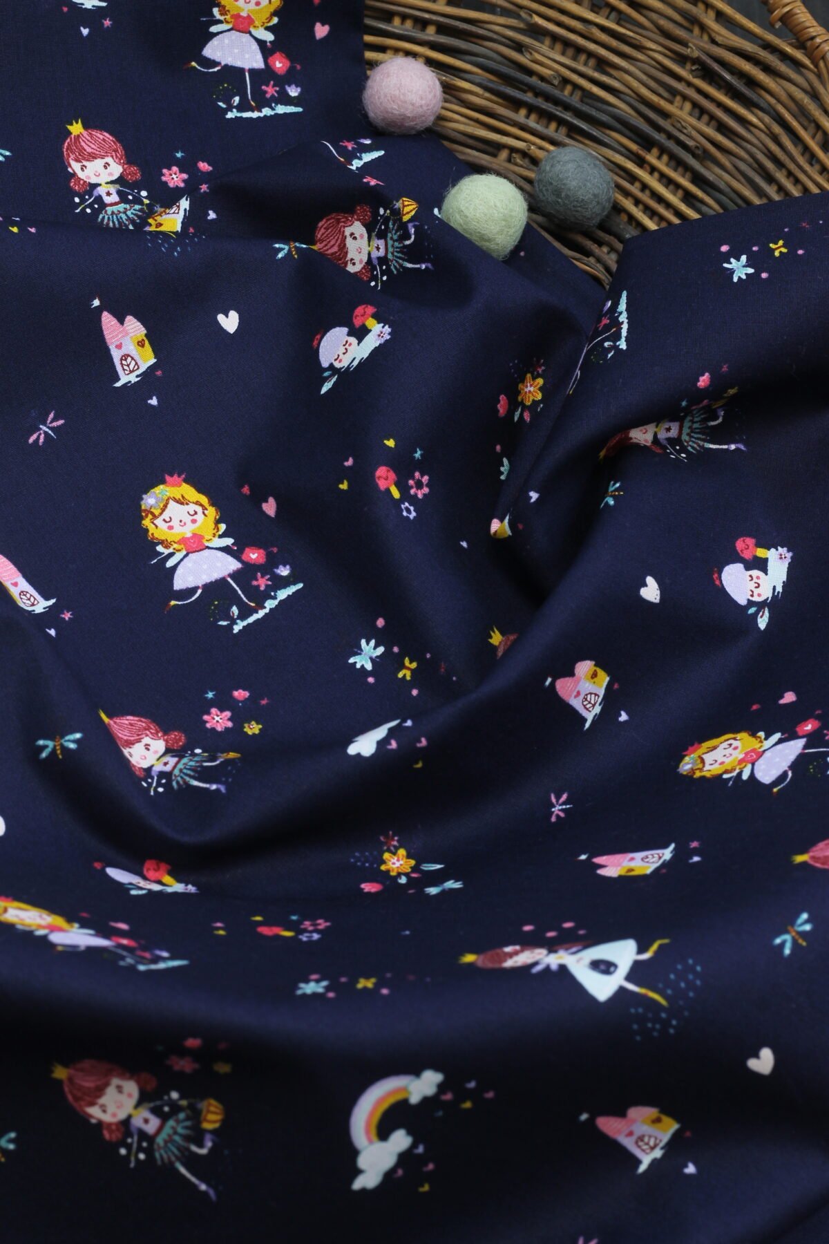 Baumwolle: "Princess" Navy