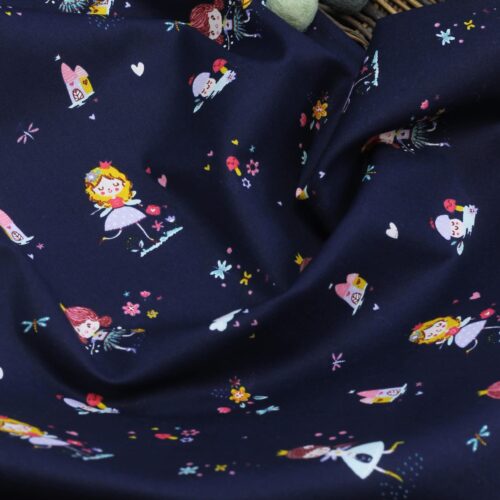 Baumwolle: "Princess" Navy