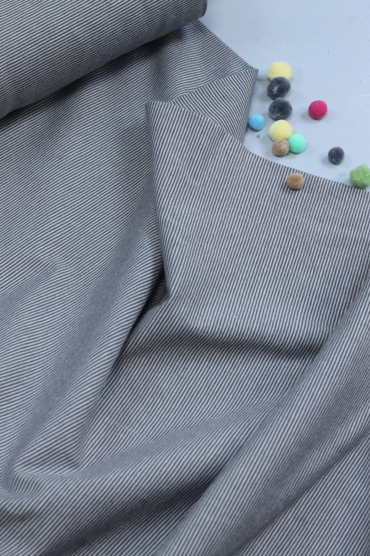 Swafing: Jersey "Bella" Mini Ringel Grau