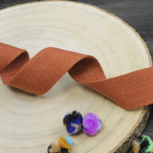 Baumwollgurtband 4cm breit: Zimt