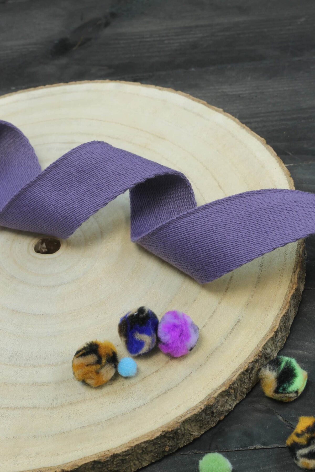 Baumwollgurtband 4cm breit: Mauve