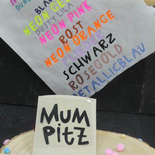 Plott "Mumpitz" in 11 verschiedenen Farben