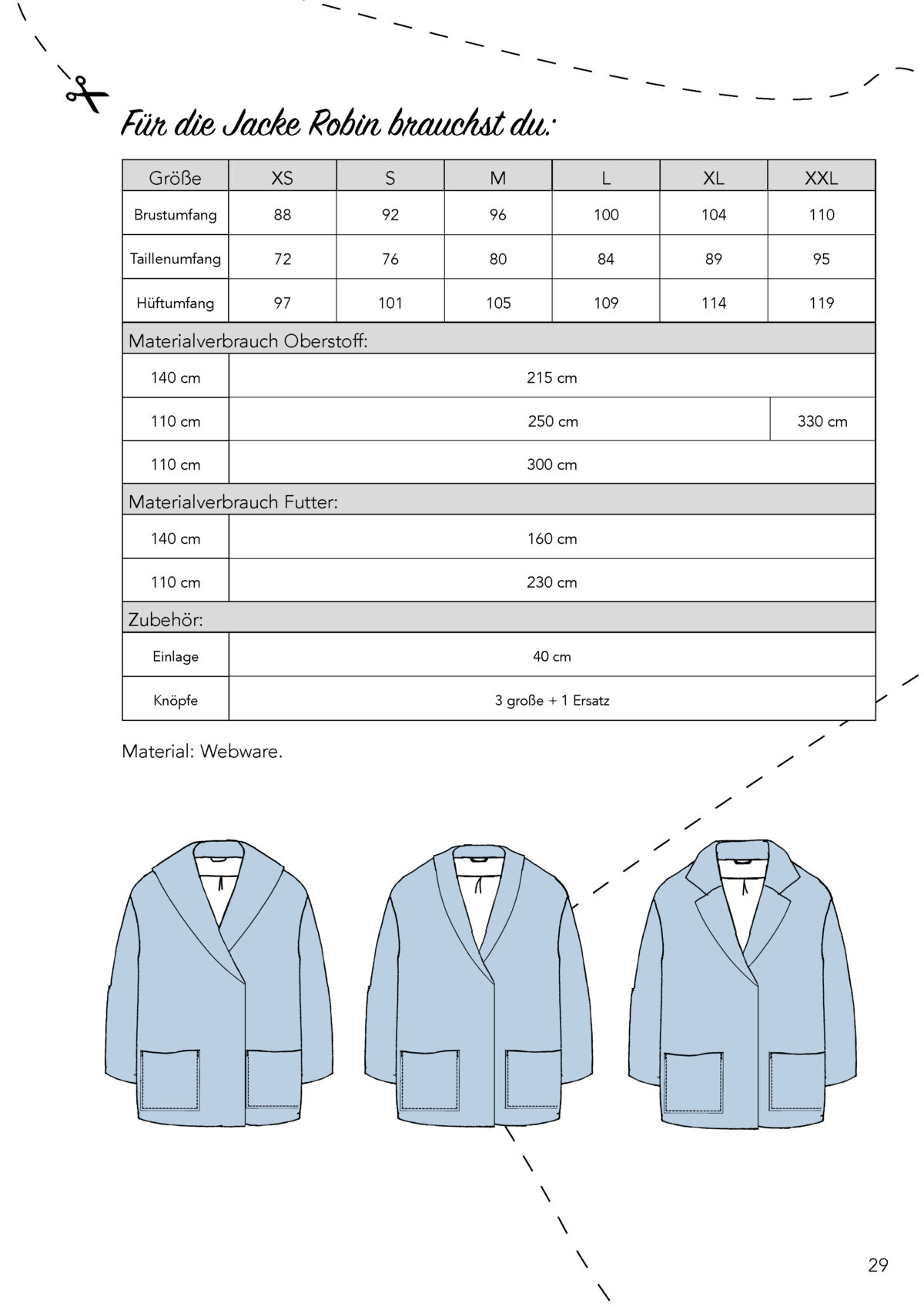 Papierschnittmuster: Lässiger Blazer "Robin" – Bild 2