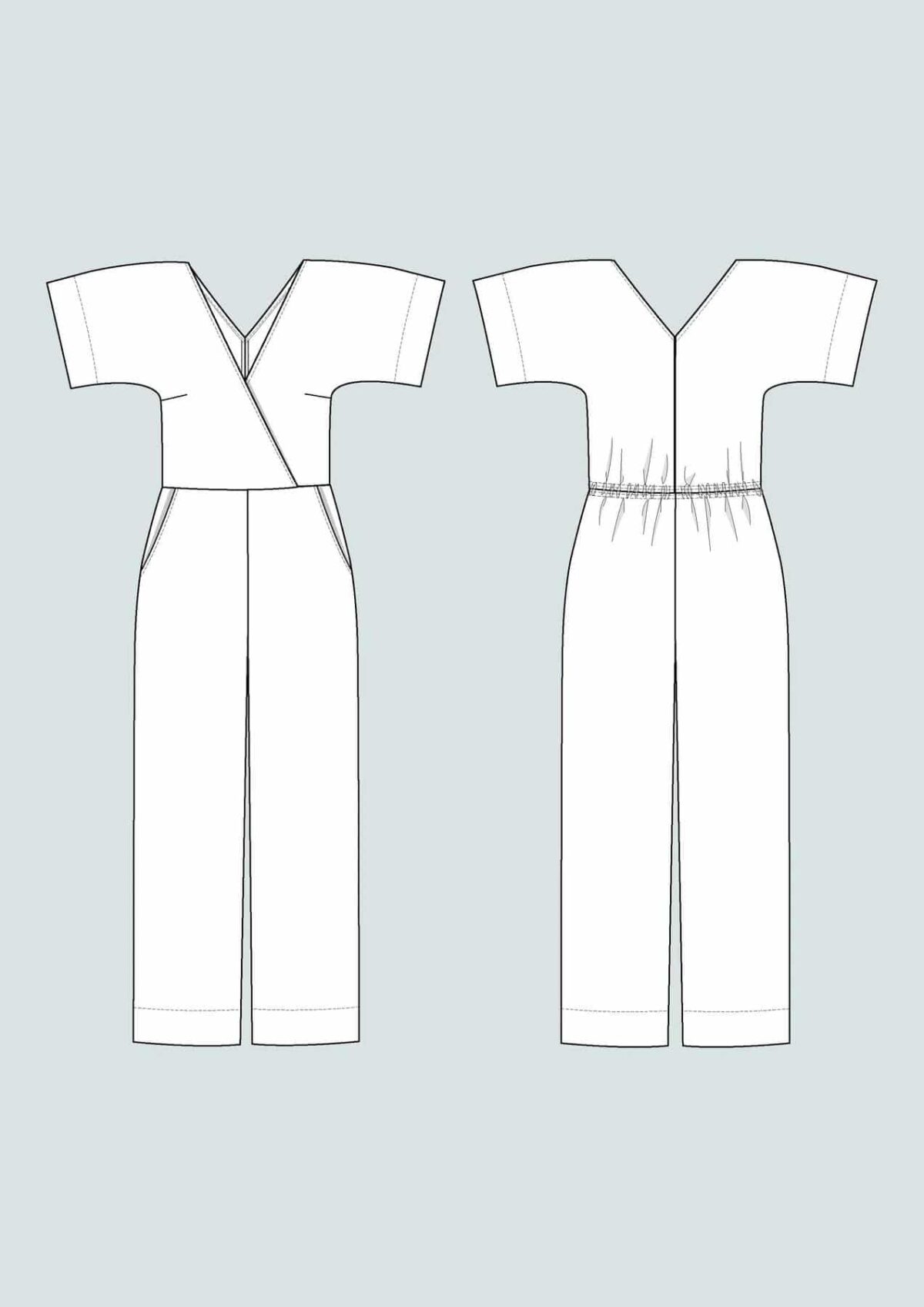 Schnittmuster: The Assembly Line "Wide-Leg Jumpsuit" XS-L – Bild 2
