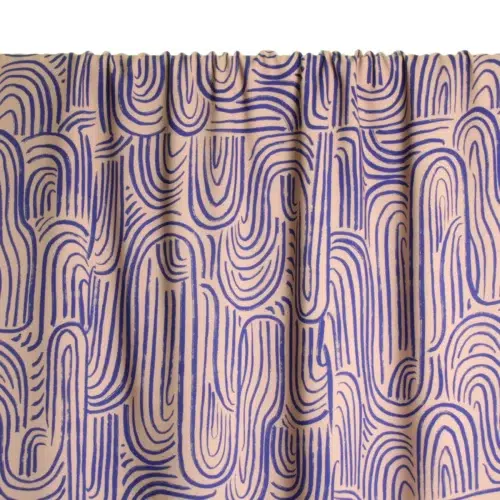 Atelier Jupe: "Viskose with blue abstract print"