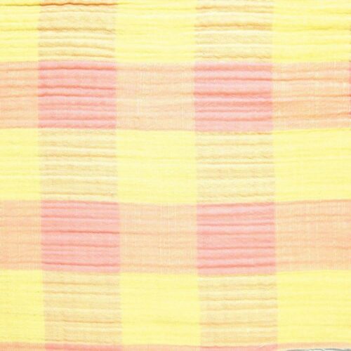Katia: Musselin "Vichy Pink & Yellow"