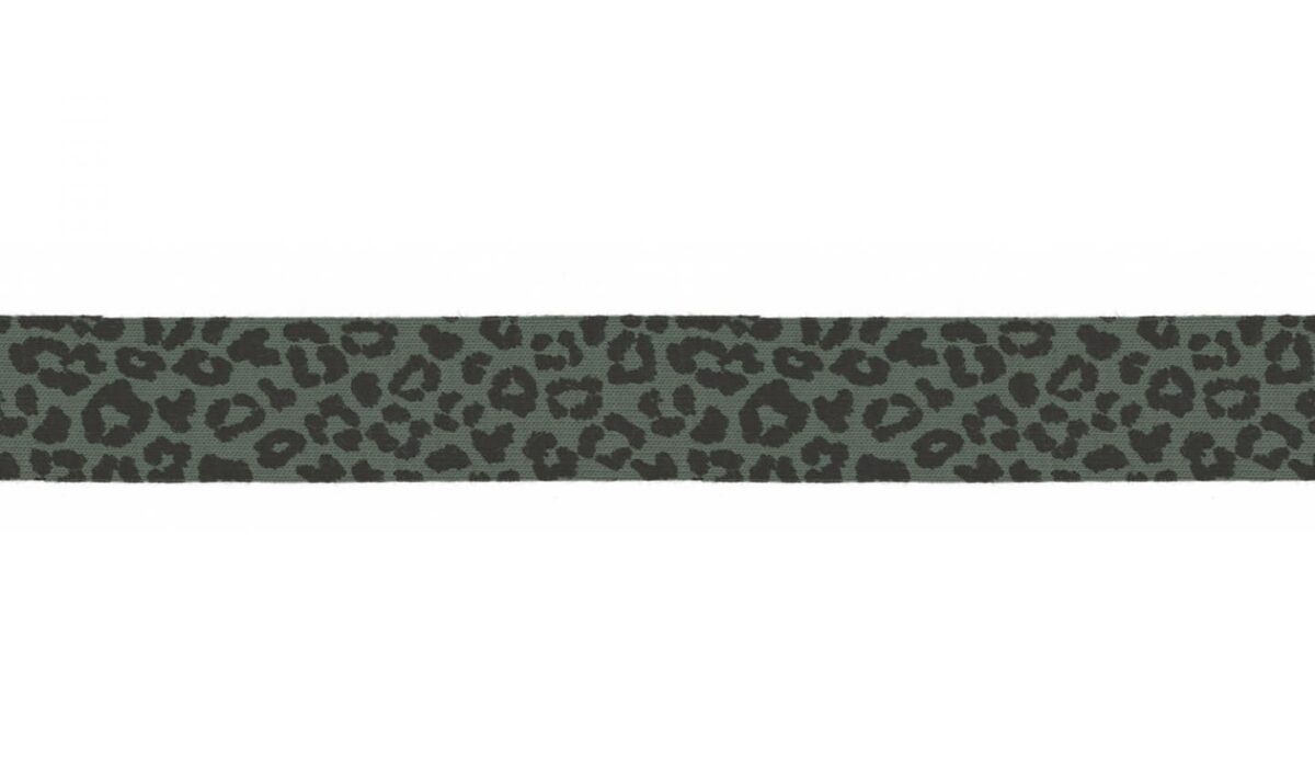 Jersey-Schrägband Leo Khaki
